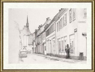 徐芒耀_赫爾辛格的小街  Small Street in Helsingor
